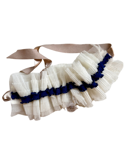 Prism Pendant Ivory Tulle Collar