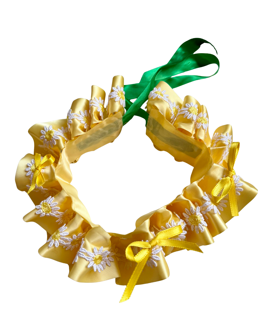 Yellow Daisy Ruffle Clown Collar