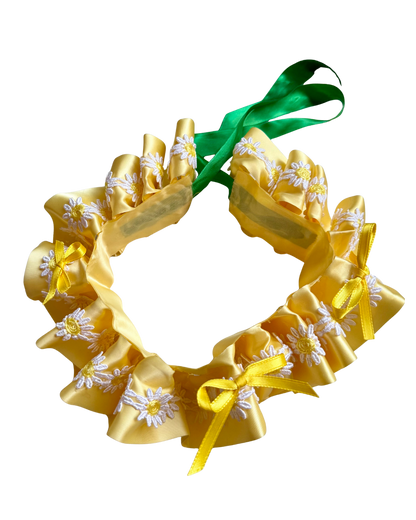Yellow Daisy Ruffle Clown Collar